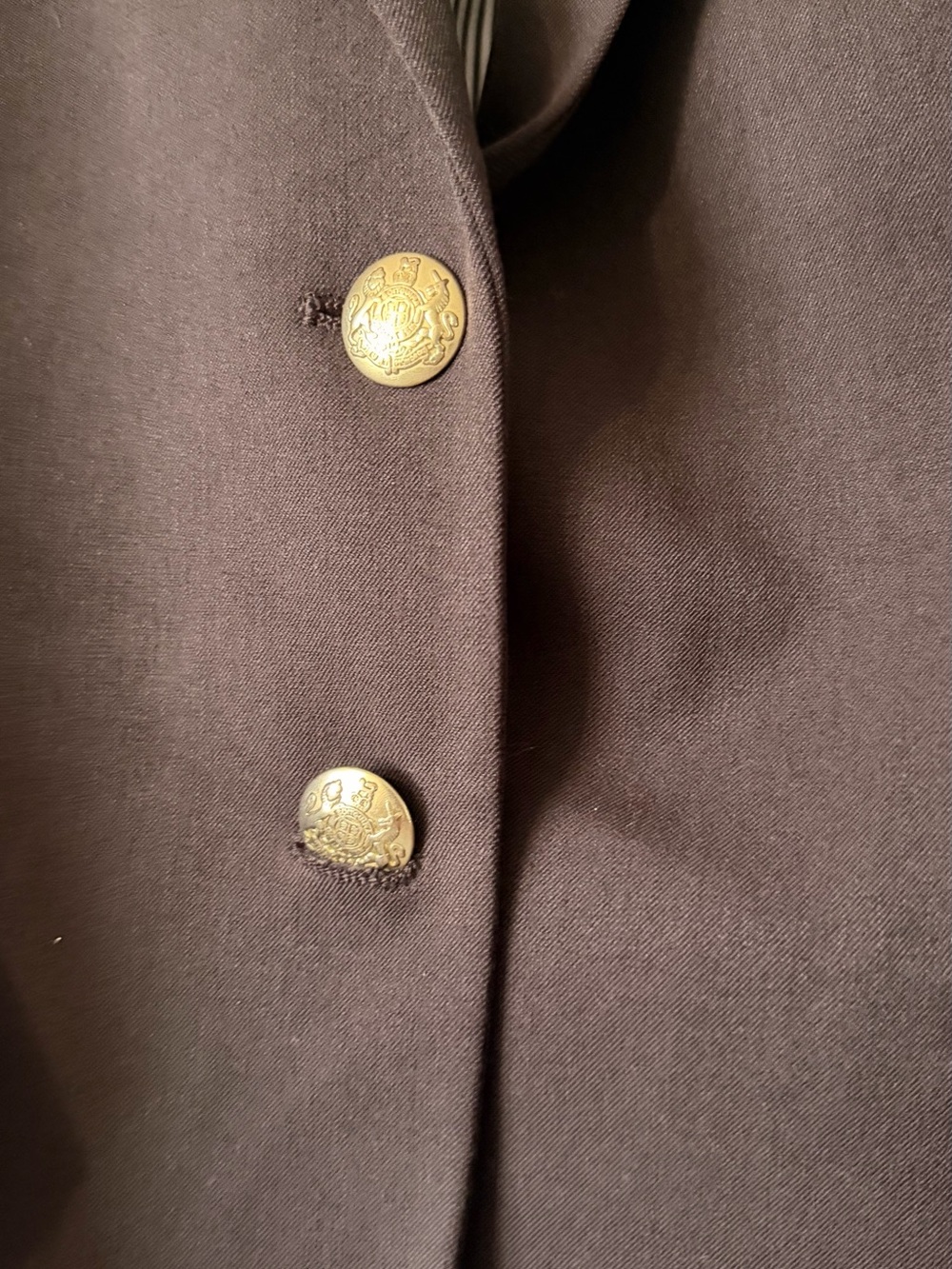 J. Crew Chocolate Brown Tailored Blazer with Gold Buttons - Picture 4 of 13